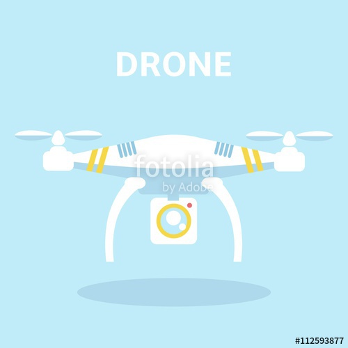 Drone Icon Quadrocopter Vector Illustration Stock Image 500x500 Drone Icon Quadrocopter Vector Illustration Stock Image