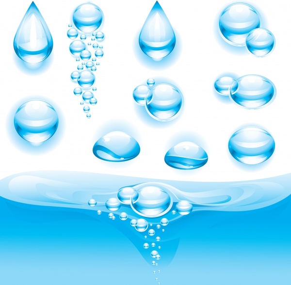 600x587 Fine Water Droplets Vector Free Vector In Encapsulated Postscript