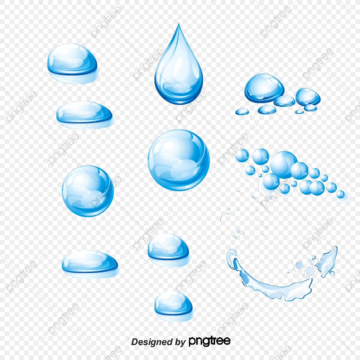 1200x1200 Spray Droplets, Blue, Water, Drop Png And Vector With Transparent