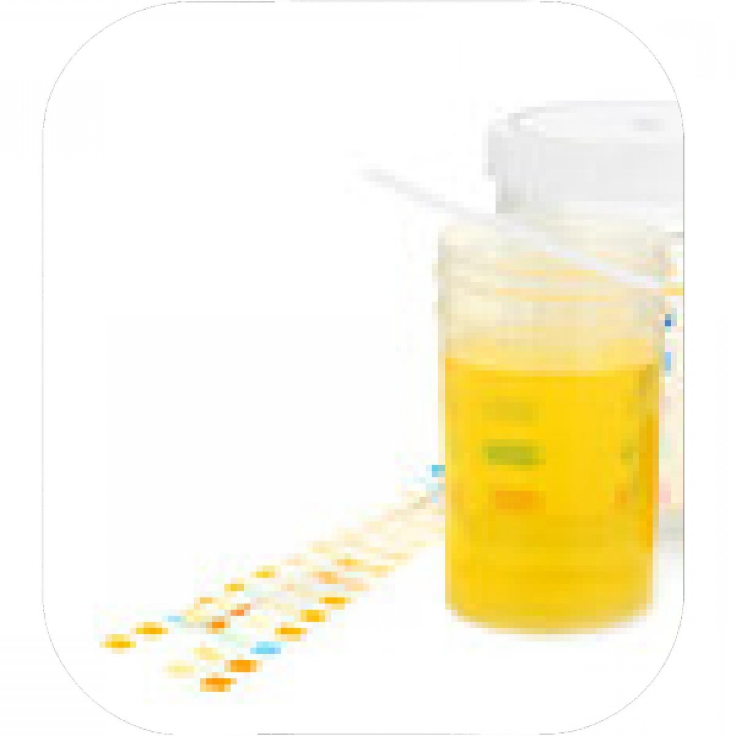 1440x1440 Urinalysis Cup Icon Vector Studiogrfx