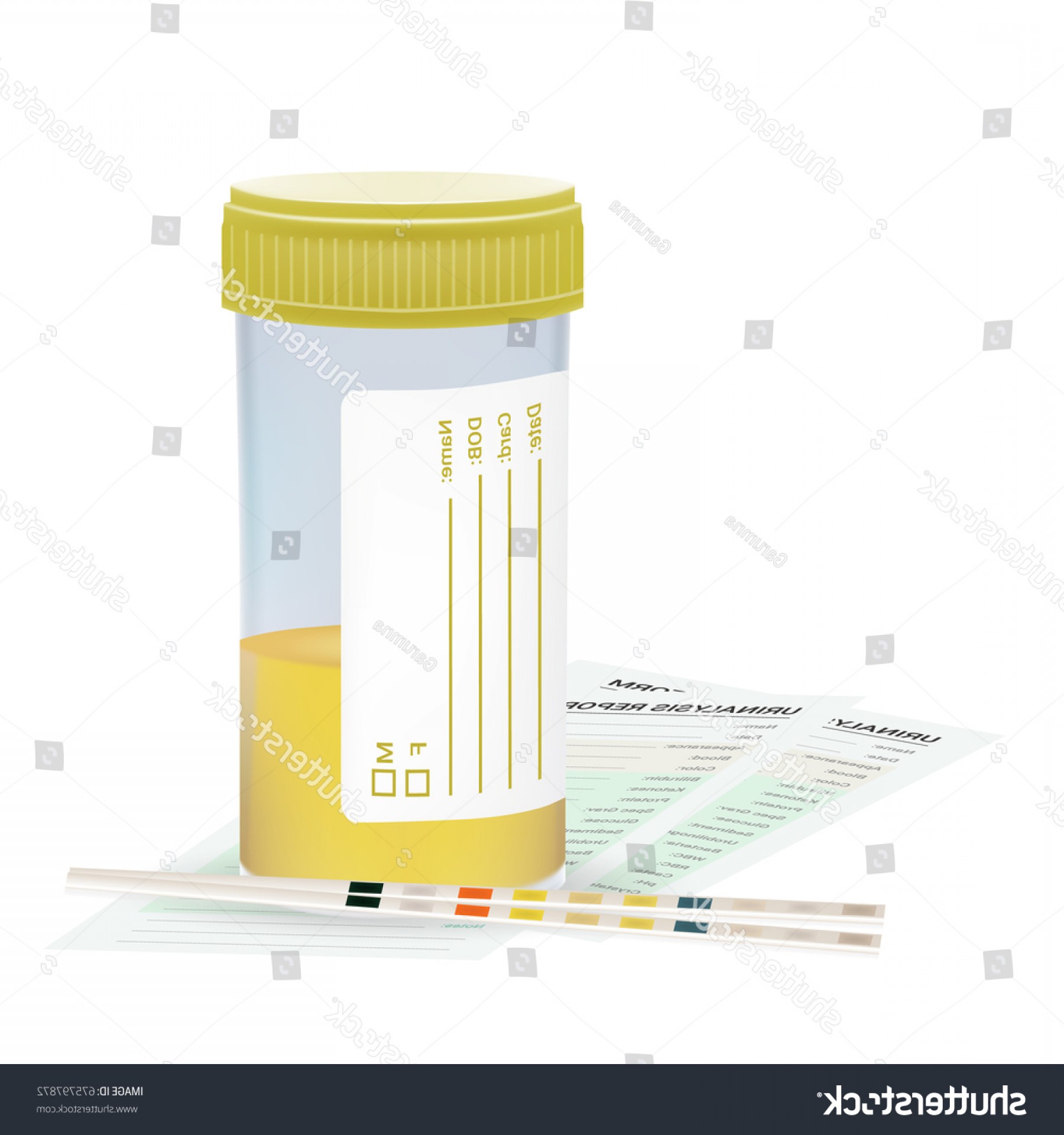1800x1920 Urine Test Strip Plastic Jar Blanks Hoodamathrun