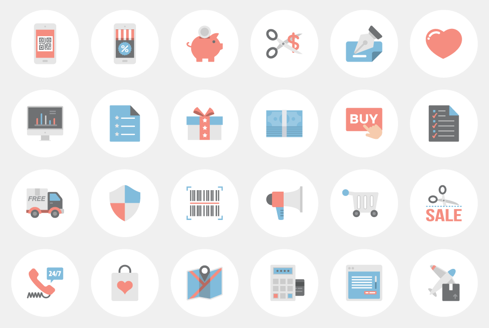 Vector E Commerce Icon Set For Access All Areas Members 1000x671 Vector E Commerce Icon Set For Access All Areas Members