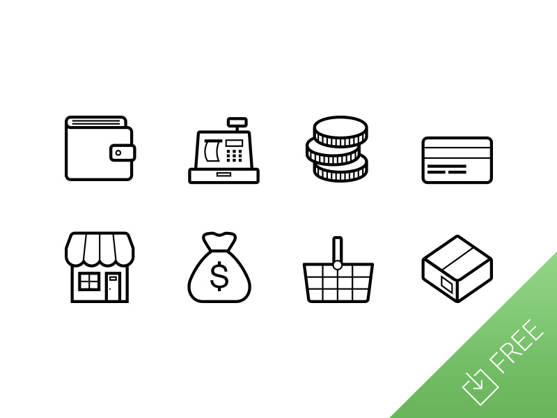 Vector Ecommerce Icons 800x600 Vector Ecommerce Icons