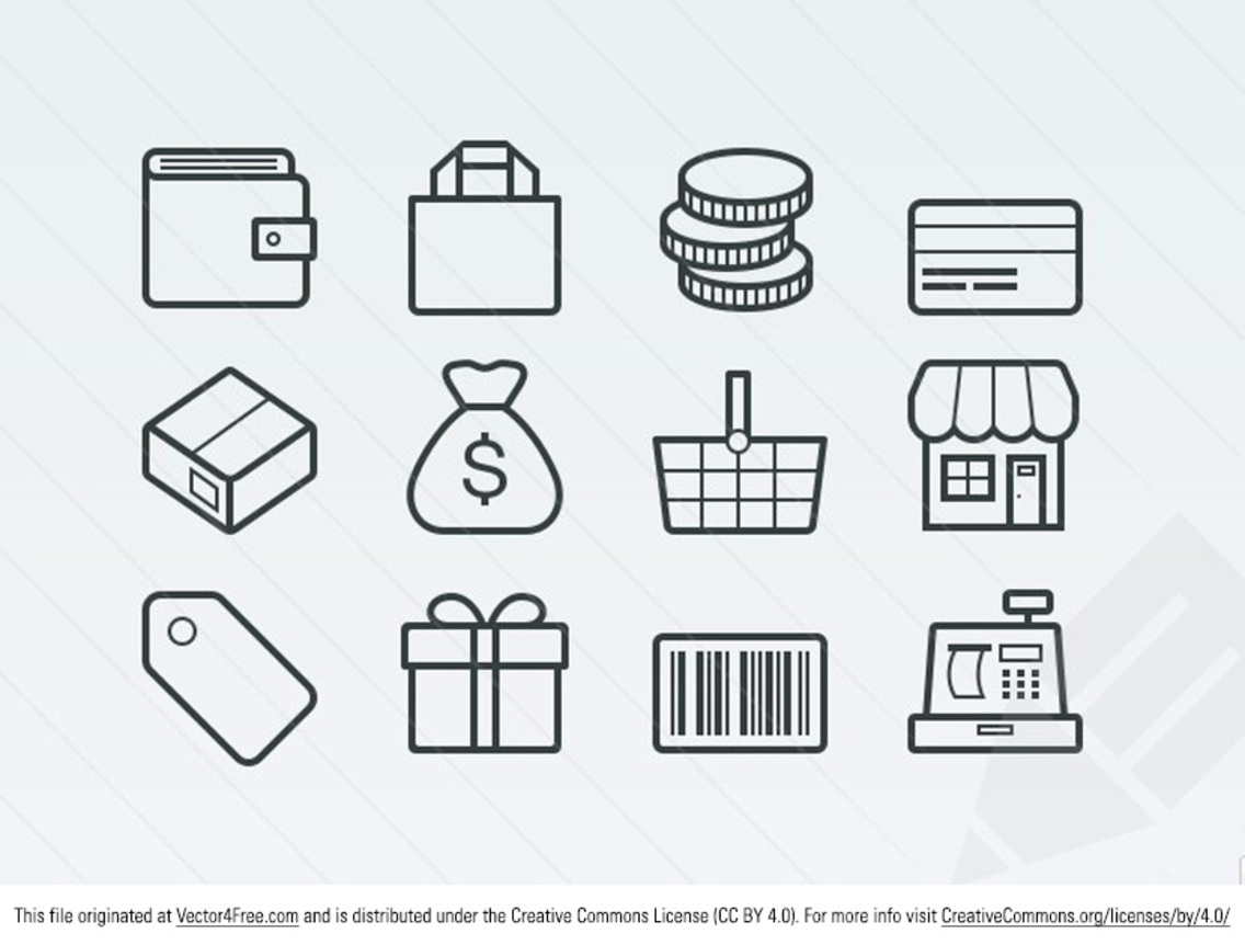 Vector Ecommerce Icons 1136x862 Vector Ecommerce Icons