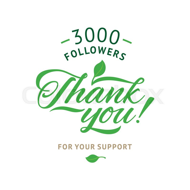 800x800 Thank You Followers Card Vector Stock Vector Colourbox