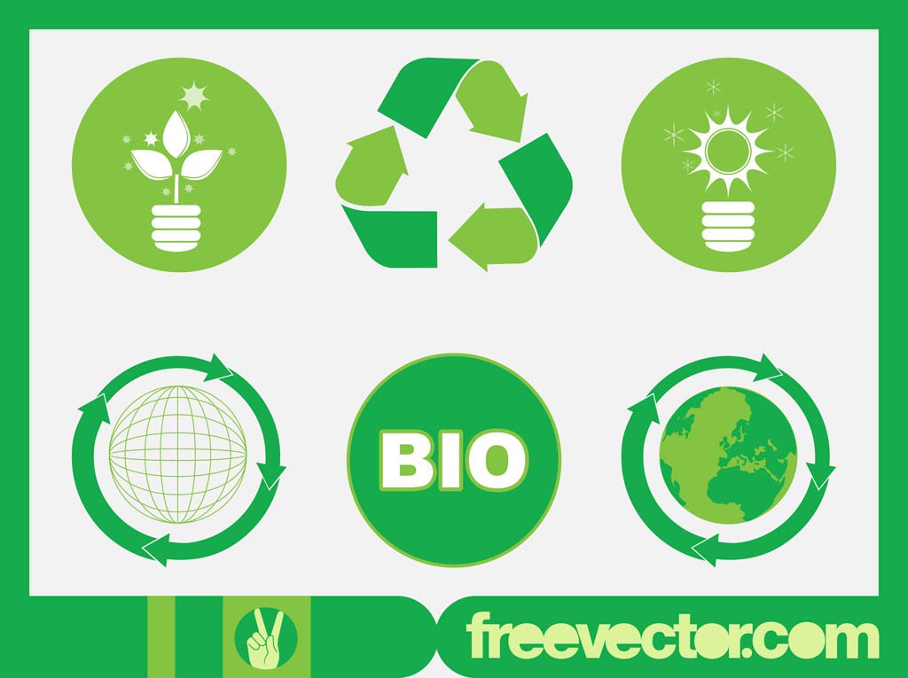 1024x765 Vector Ecology Icons Vector Art Graphics