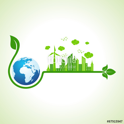 500x500 Ecology Concept With Earth Icon