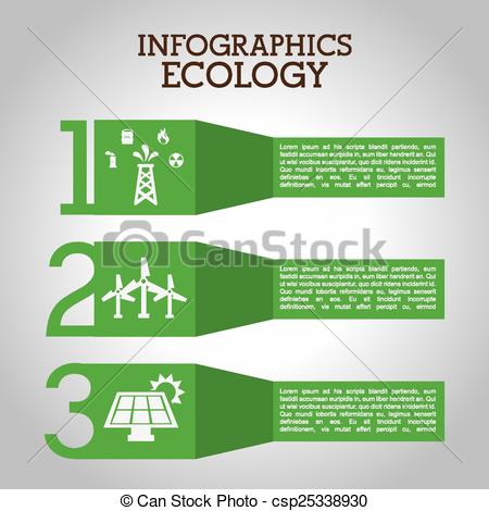450x470 Ecology Infographics Design, Vector Illustration Graphic