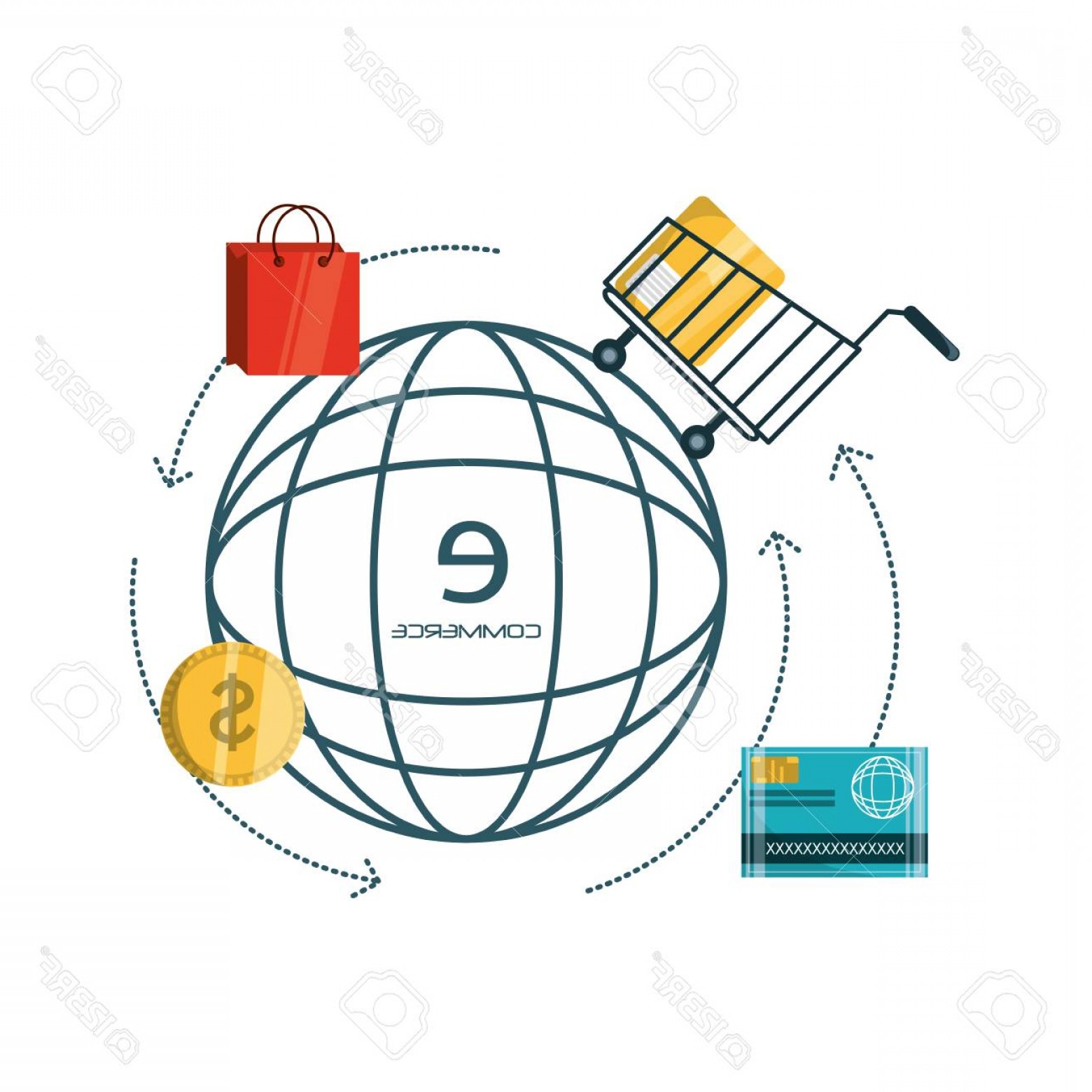 Photostock Vector Ecommerce Online Discount To Business Strategy 1560x1560 Photostock Vector Ecommerce Online Discount To Business Strategy