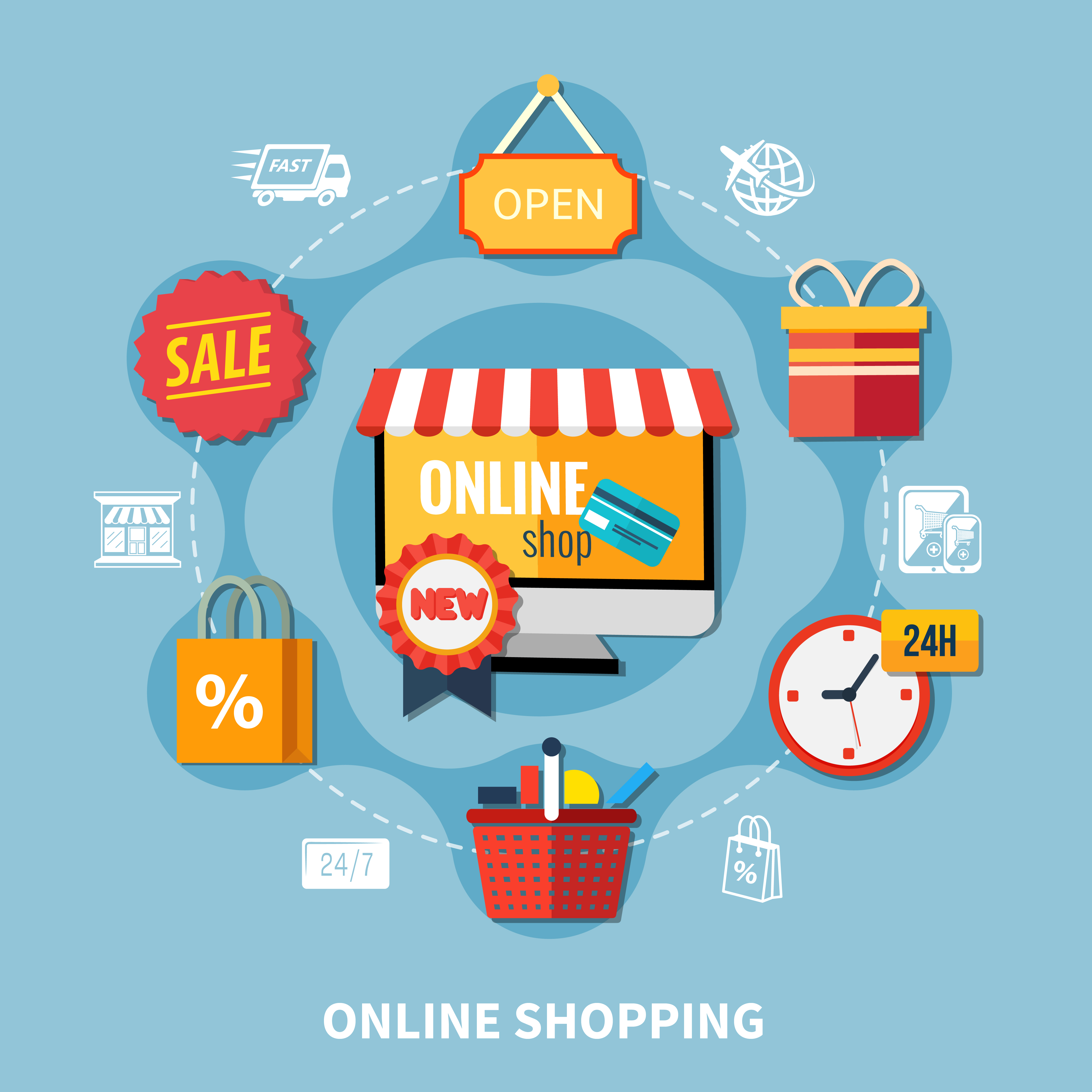 Ecommerce Colored Composition 4500x4500 Ecommerce Colored Composition