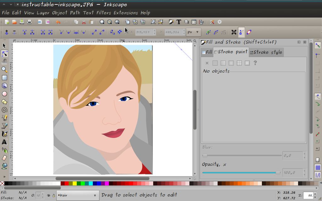 Drawing Vector Portraits On Inkscape Steps 1024x640 Drawing Vector Portraits On Inkscape Steps