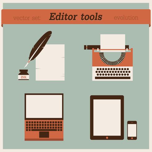 490x490 Editor Tools Vector Illustration