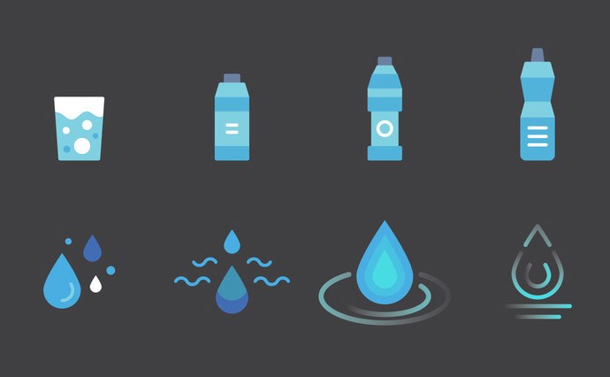 690x426 Free Water Vector Clipart Aqua Logos And Icons
