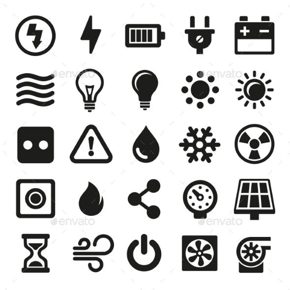 590x590 Technology Electric Icon, Icon Set