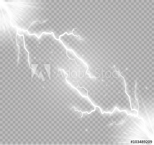 500x471 Vector Sparks Vector Electrical And Star On A Transparent