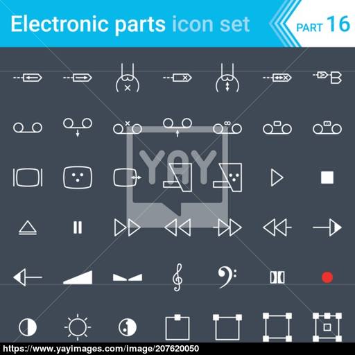 512x512 Electric And Electronic Icons, Electric Diagram Symbols Audio