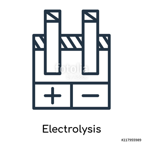 500x500 Electrolysis Icon Vector Isolated On White Background