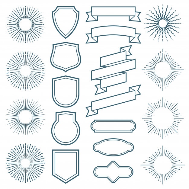 626x626 Design Elements Collection For Crest Making Vector Free Download