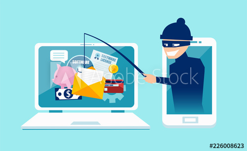 500x305 Vector Concept Of Phishing Scam, Hacker Attack And Web Security