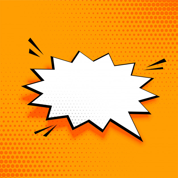 626x626 Empty Comic Speech Chat Bubble Background Vector Free Download