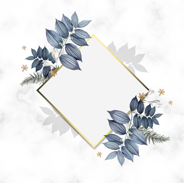 626x625 Empty Floral Frame Design Vector Vector Free Download
