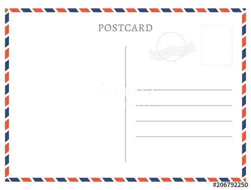 500x380 Empty Postcard Template