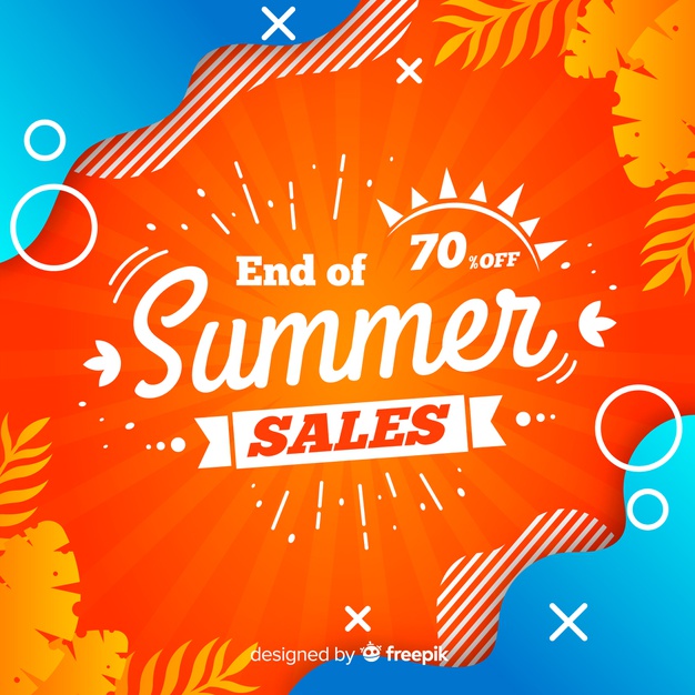 626x626 End Of Summer Sales Background Vector Free Download