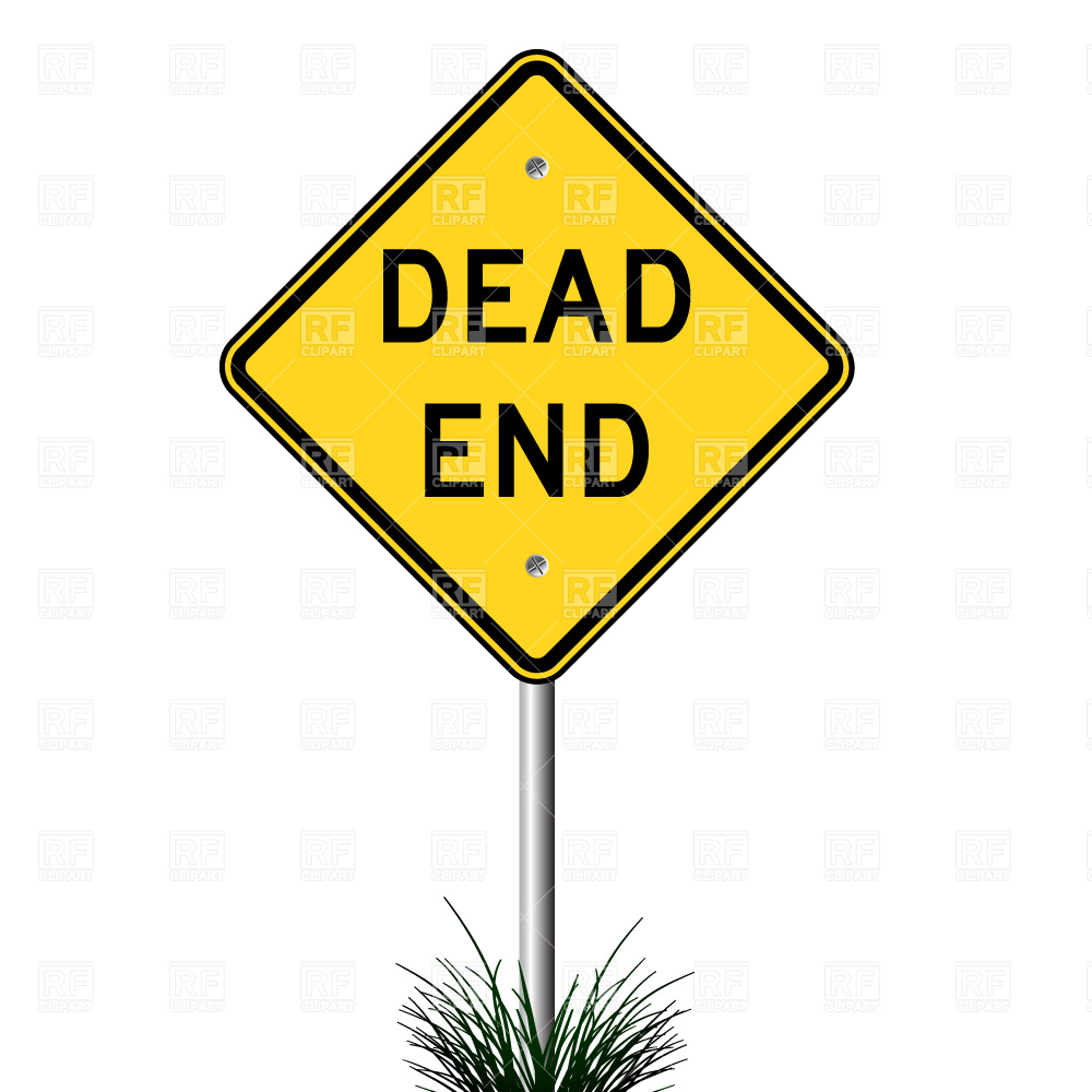 1000x1000 Dead End Sign Vector Image Of Signs, Symbols, Maps Robertosch