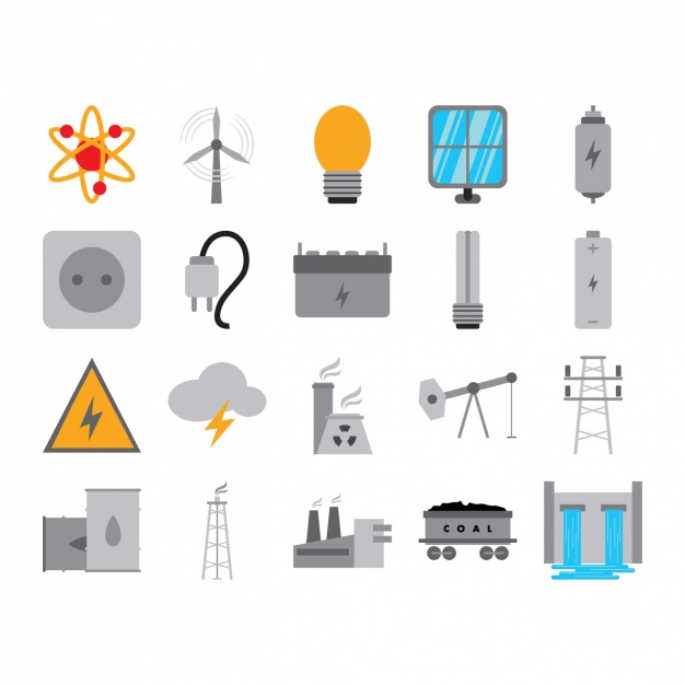 626x626 Energy Icons Collection Vector Free Download