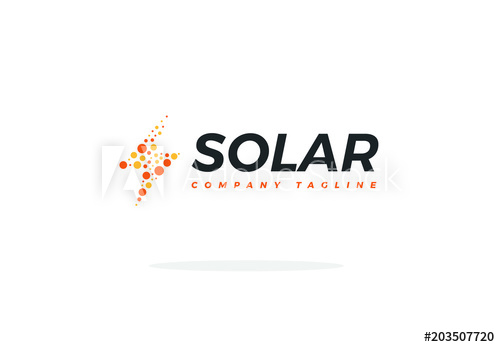 500x347 Solar Panel Logo Vector Energy Power Shape