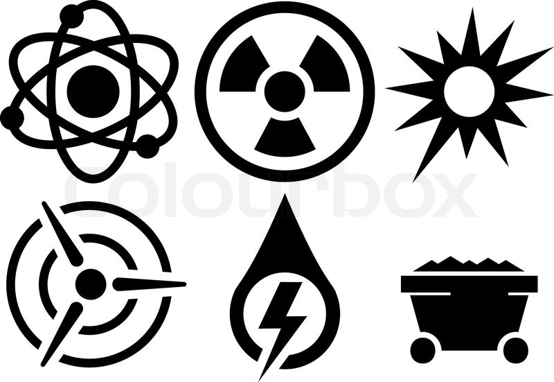 800x551 Vector Energy Icons Stock Vector Colourbox
