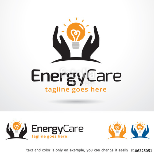 500x500 Energy Care Logo Template Design Vector Stock Image And Royalty