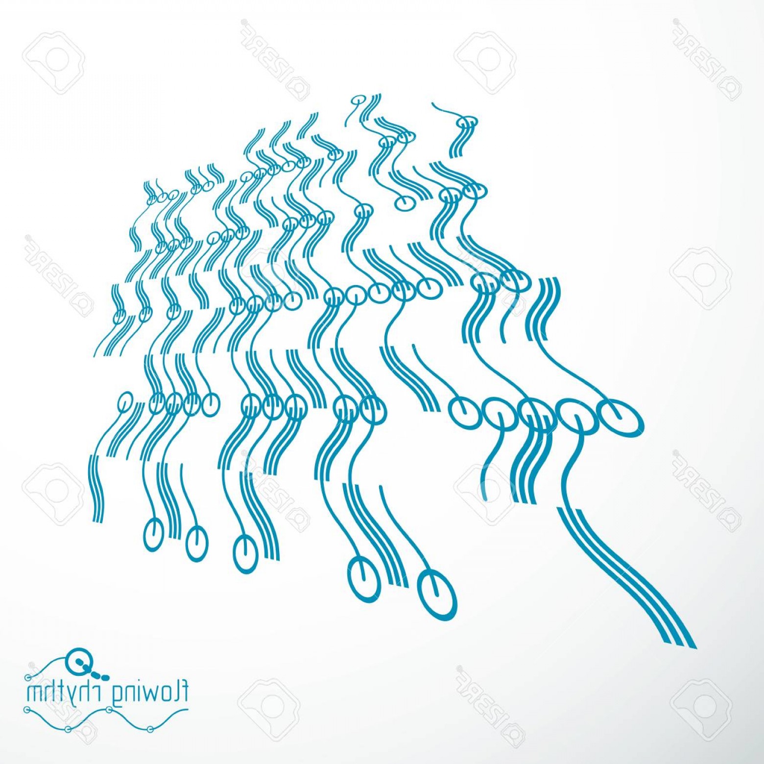 1560x1560 Photostock Vector Abstract Lines Background Engineering Technology