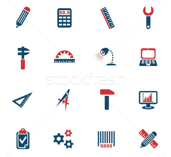 600x552 Engineering Icon Set Vector Illustration Maksim Rybak