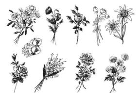 286x200 Flower Engraving Free Vector Art