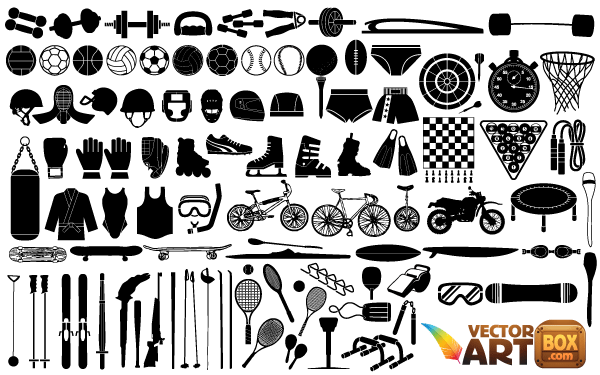 600x375 Free Vector Sport Equipment Files, Vectors Graphics