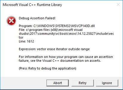 Why Do I Get A Runtime Error Vector Erase Iterator Outside Range 413x303 Why Do I Get A Runtime Error Vector Erase Iterator Outside Range