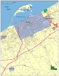 200x259 Editable Erie, Pa City Map