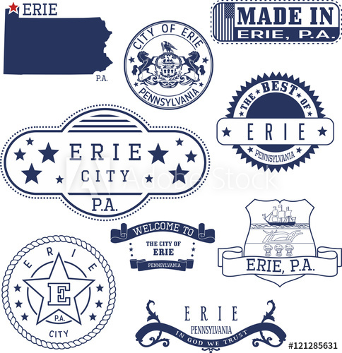 484x500 Erie City, Pa, Generic Stamps And Signs