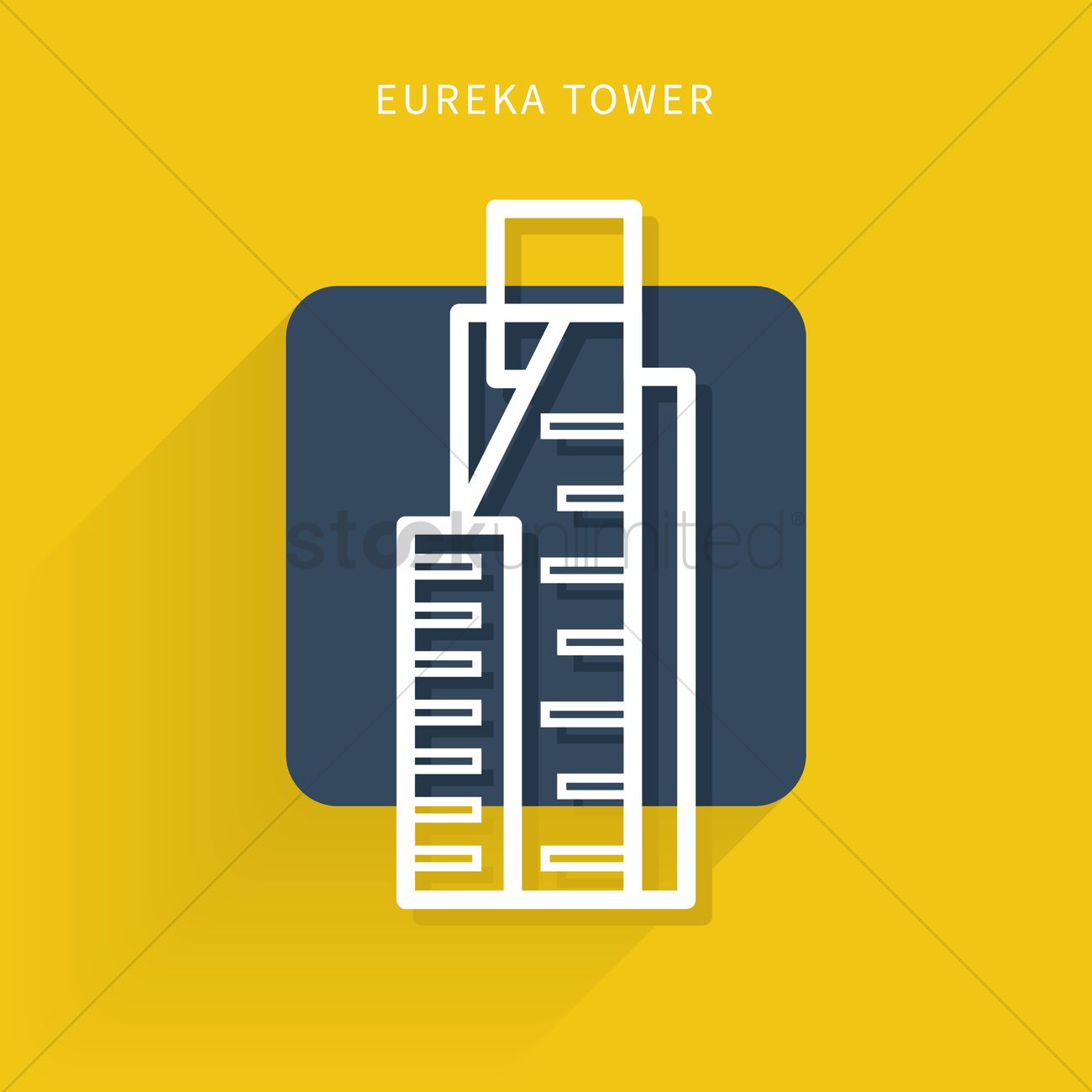1300x1300 Eureka Tower Design Vector Image