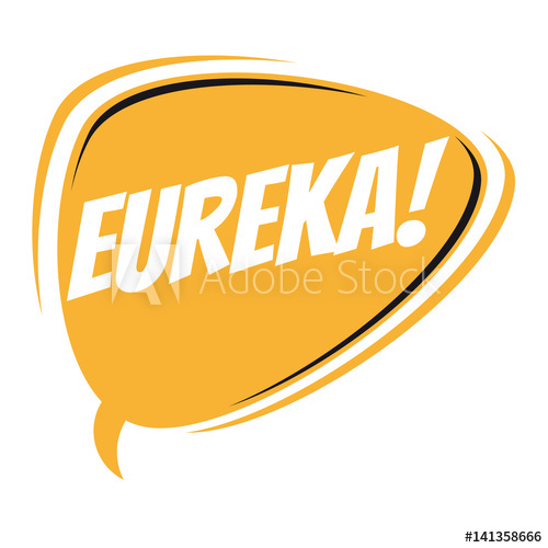 500x500 Eureka Retro Speech Balloon