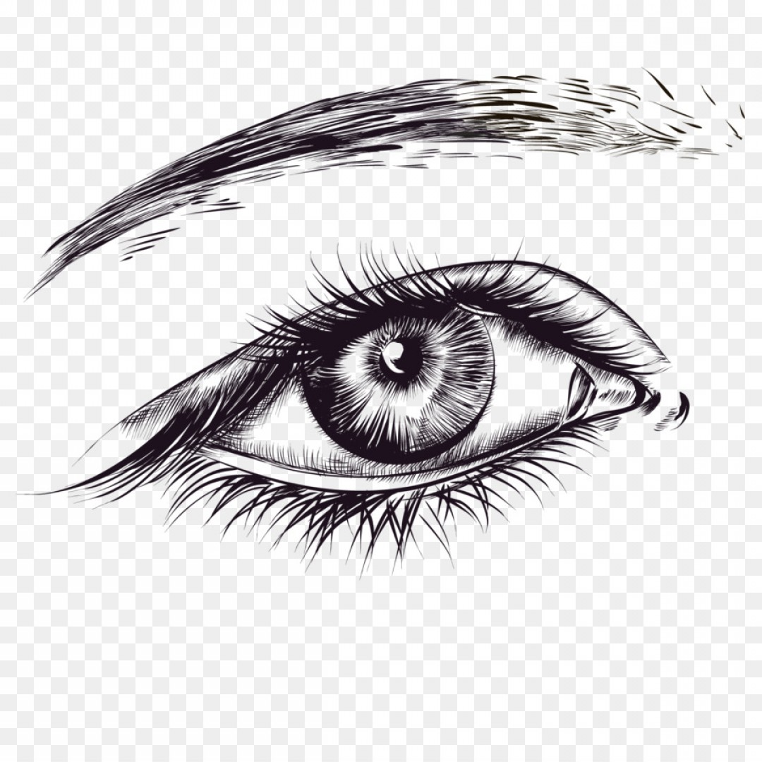 1080x1080 Png Lip Sketch Vector A Pair Of Eyes Soidergi