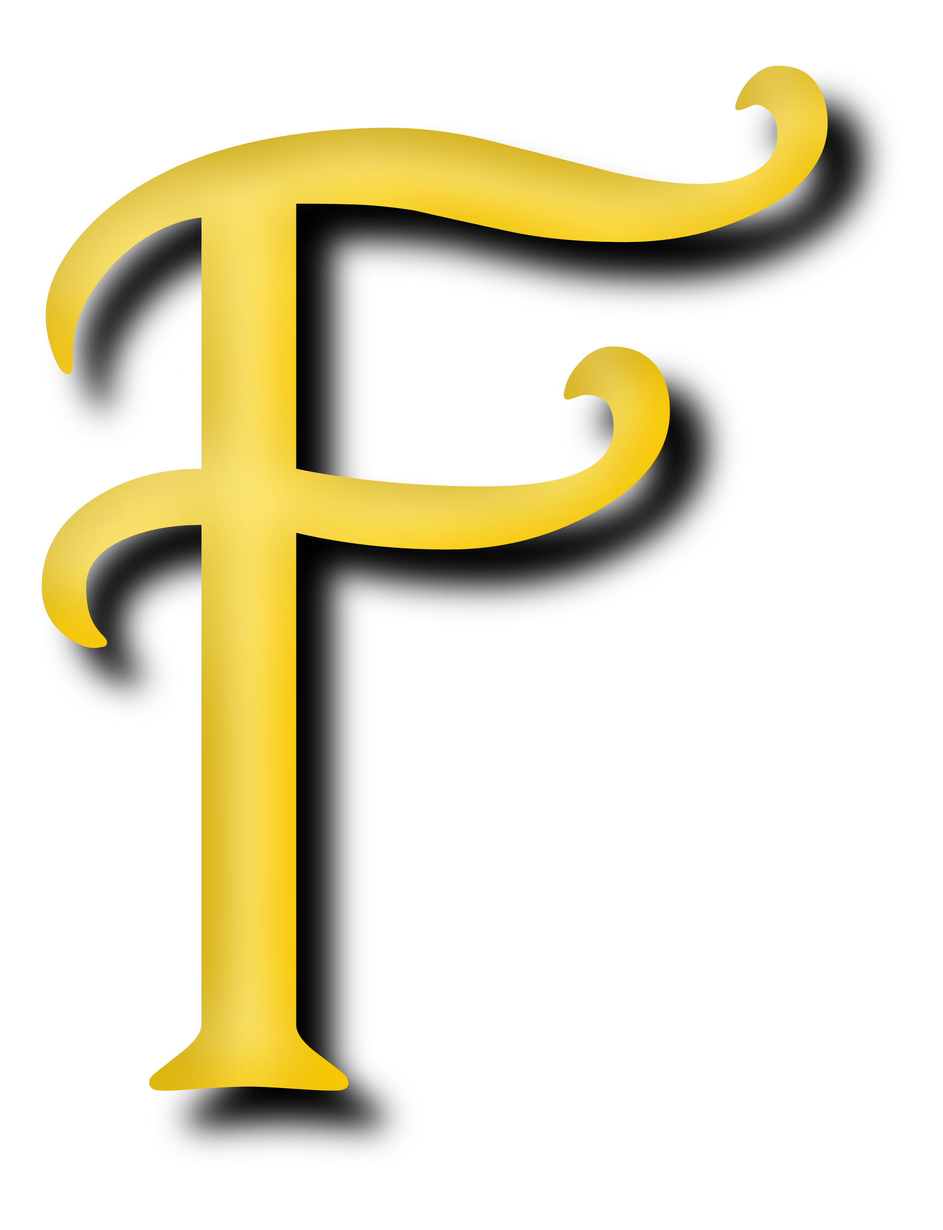 1839x2400 Letter F Vector Clipart Image