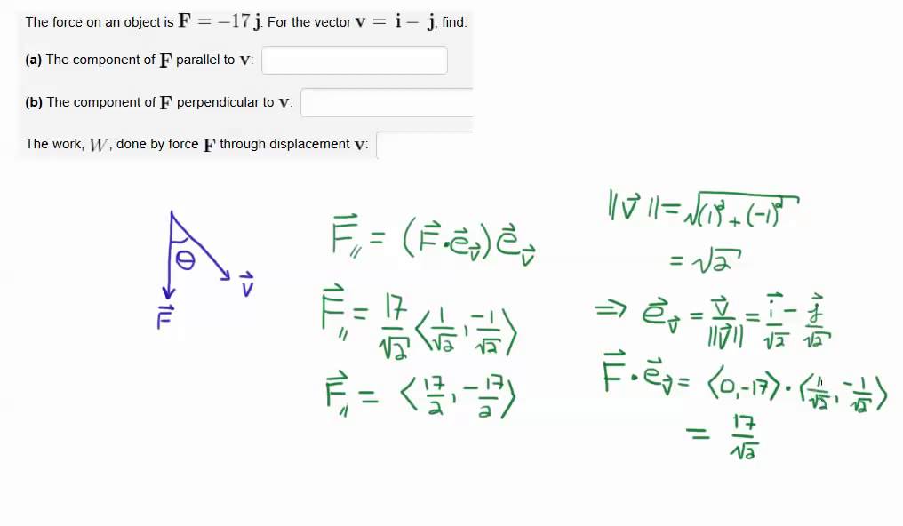 1016x592 Components Of Force Along A Vector