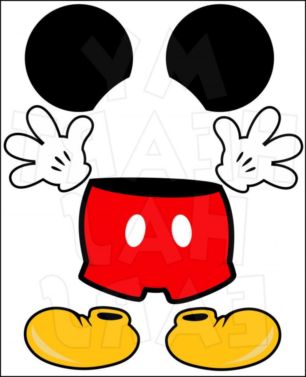 996x1228 Provided That Mickey Mouse Template Ears Printable Coloring Pages