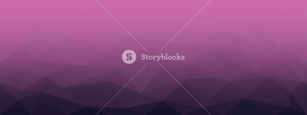 1000x375 Low Poly Horizontal Seamless Background, Gradient To The Fade
