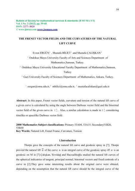 453x640 The Frenet Vector Fields And The Curvatures