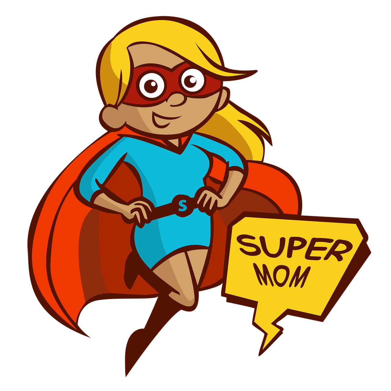 1280x1280 Mom, Vector, Figure, Super Mom, Png