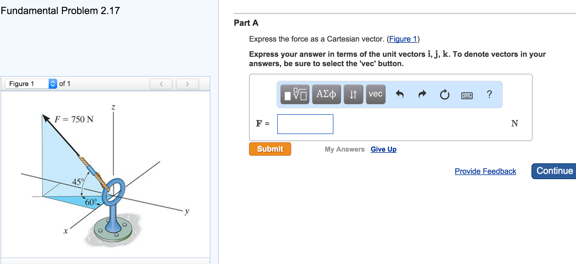 1966x902 Solved Fundamental Problem Part A Express The Force