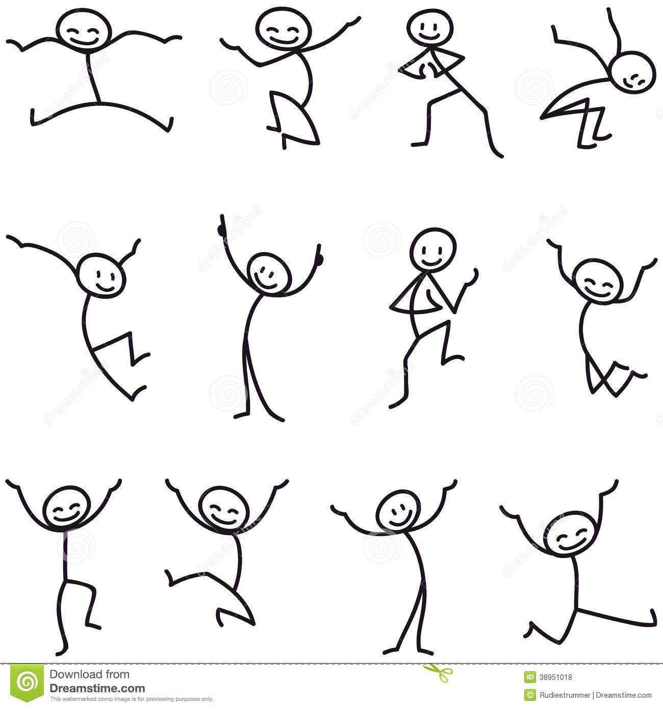 1300x1390 Stick Man Stick Figure Happy Jumping Celebrating